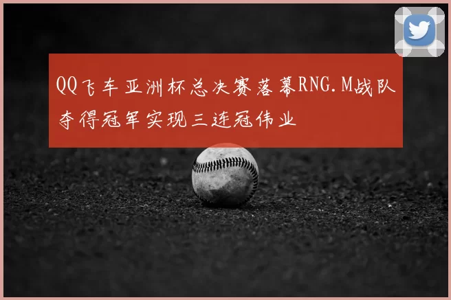 QQ飞车亚洲杯总决赛落幕RNG.M战队夺得冠军实现三连冠伟业